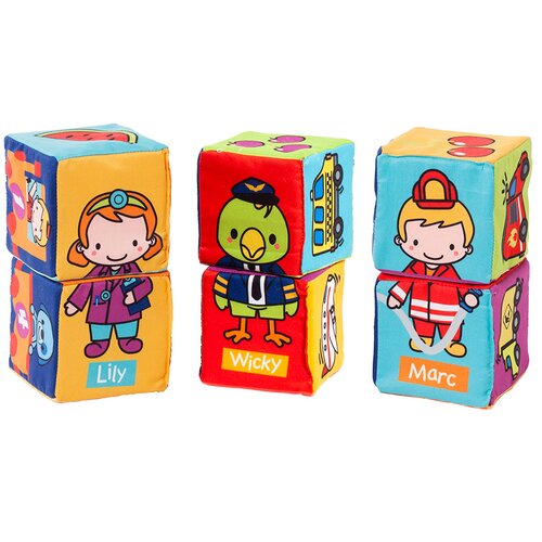 MOLTO Cubes &amp;amp; Fun kocke od mekane tkanine Slike