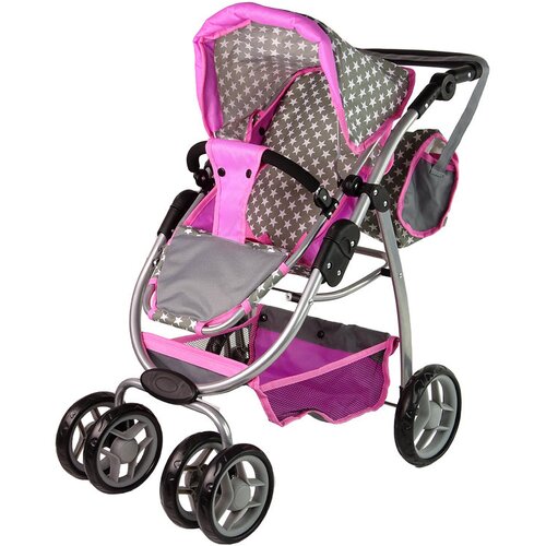  za lutke 2-in-1 Carrycot Stars - siva Slike