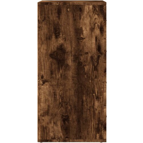  Komoda 2 kom boja dimljenog hrasta 60x39x80cm konstruirano drvo Slike