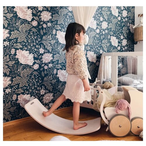 Kinderfeets lesena ravnotežna deska kinderboard white wash Slike