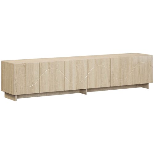  TV stalak 180 x 34,5 x 40 cm Hrast sonoma Konstruirano drvo Slike