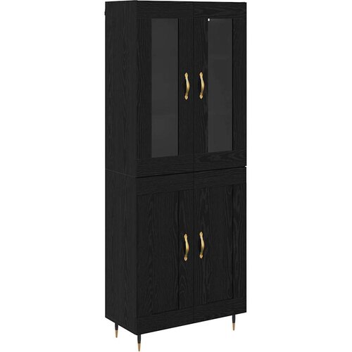  Highboard 2 kom. Crni hrast 69,5 x 34 x 180 cm Slike