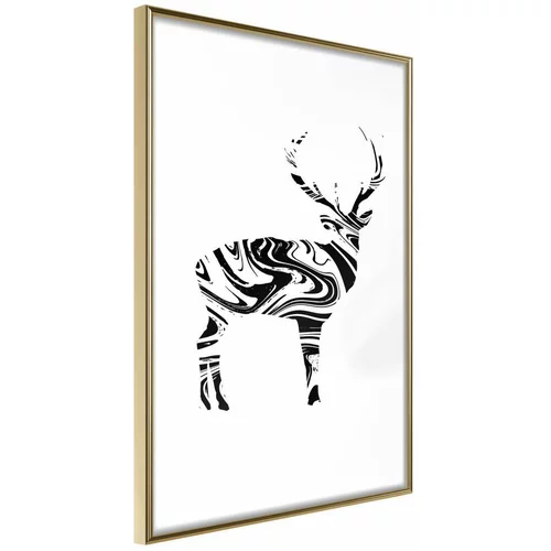  Poster - Marble Stag 30x45