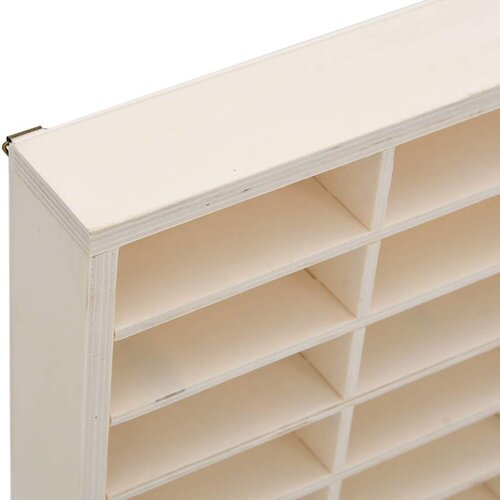  Drvena kolekcionarska vitrina sa 60 odjeljaka 60x4,5x40,5 cm Slike