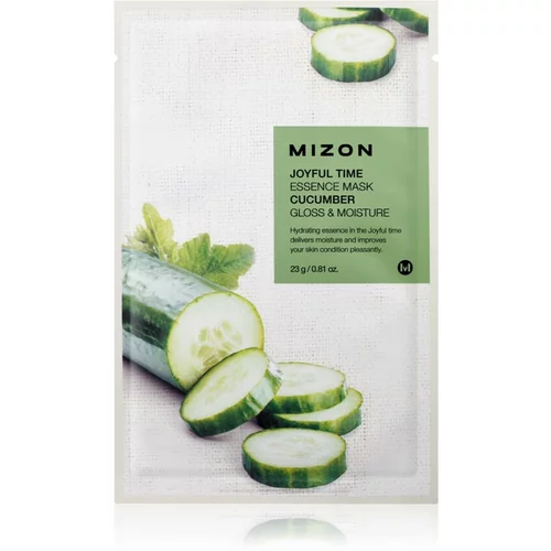 Mizon Joyful Time Cucumber Sheet maska za posvjetljivanje s hidratacijskim učinkom 23 g