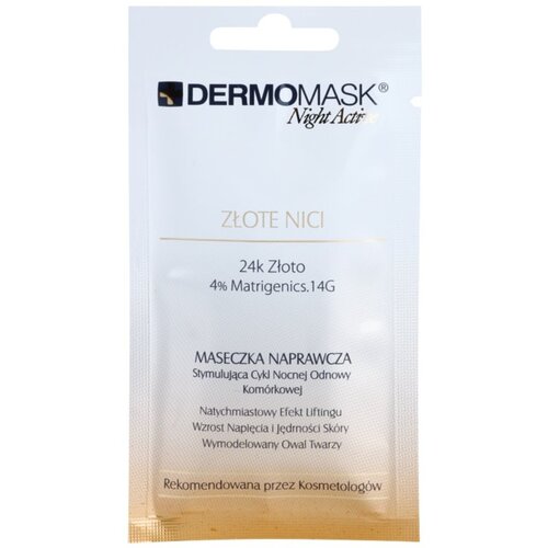 L´Biotica DermoMask Night Active lifting in učvrstitvena maska z 24-karatnim zlatom 12 ml Cene