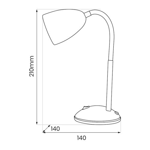  Stona lampa LOGIC 1xE27/60W/230V crna Slike
