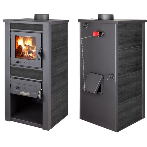 Alpina kamin na drva alpina boiler (24 kw, kapacitet grijanja prostorije: 240 m&amp;sup3;, obloga: keramika, antracit) Slike