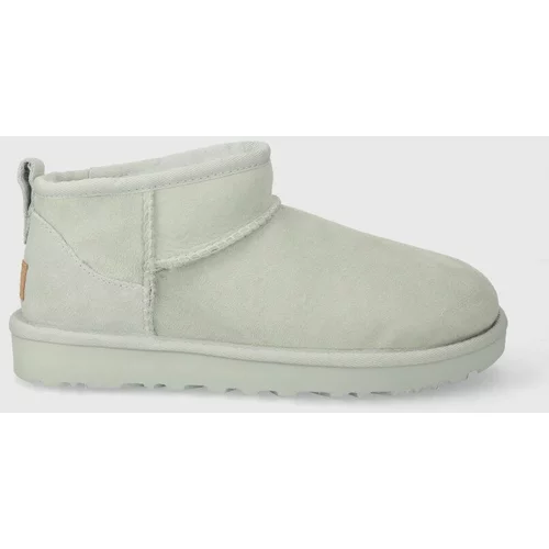 Ugg Čizme za snijeg od brušene kože Classic Ultra Mini boja: siva, 1116109