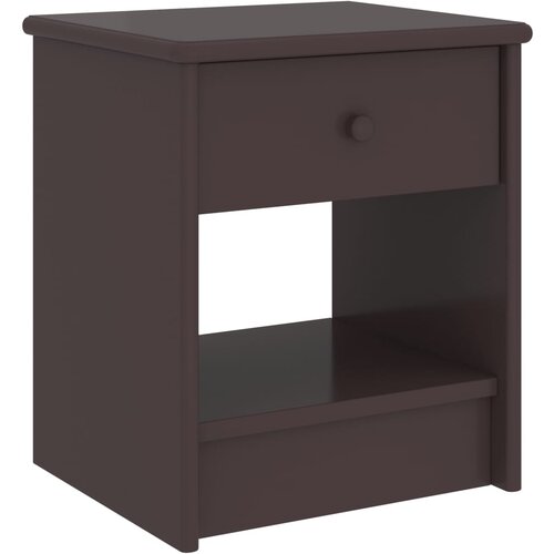 vidaXL Nočna omarica temno rjava 35x30x40 cm trdna borovina Cene