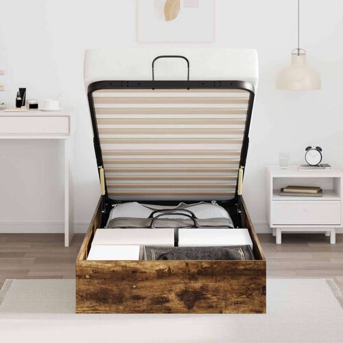  Otoman krevet Dimljeni hrast 193 x 120 x 25 cm Iverica - Dimljeni hrast 90 x 200 cm Slike