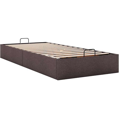 VidaXL okvir za krevet bez madraca tamnosmeđi 100x200 cm od tkanine Slike