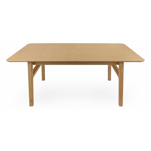 Woodman Pro&scaron;iriv blagovaonski stol s dodatnom pločom u dekoru hrasta 90x180 cm Curved &ndash; Cijene