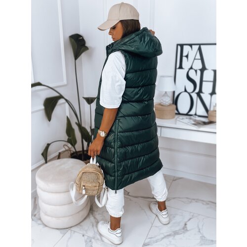 DStreet VISAN women's vest dark green TY2776 Cene