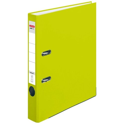 Herlitz Registrator maX.file protect A4, 5 cm, neon zeleni Slike
