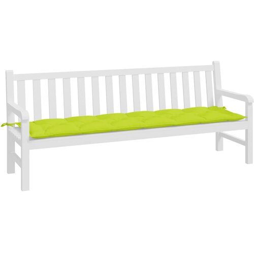  Jastuk za vrtnu klupu jarkozeleni 200x50x7 cm od tkanine Oxford Slike