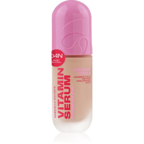 Gabriella Salvete Vitamin Serum Foundation lahki tekoči puder s hranilnim učinkom odtenek 04N Sand Neutral 30 ml Slike