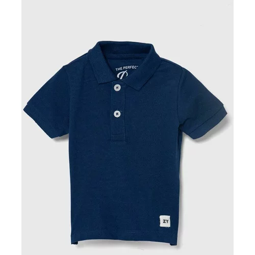 Zippy Otroške bombažne polo majice mornarsko modra barva
