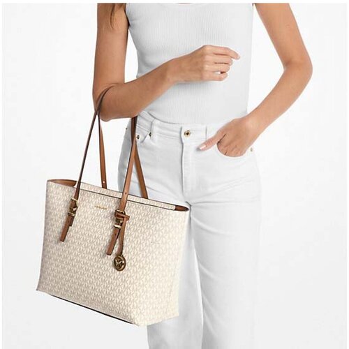 Michael Kors Ročna torba Quinn 30T5GQNT2B Bež Slike