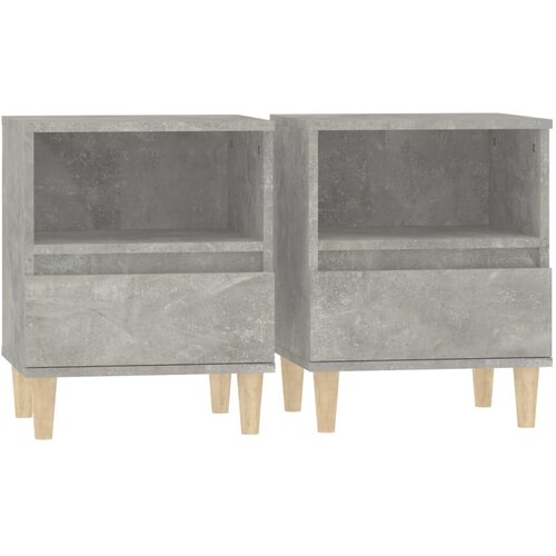 Maison Chic Dvo delni komplet Nočne omarice - Nočne mize betonsko siva 40x35x50 cm, (21687985) Cene