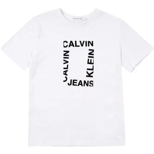 Calvin Klein Jeans Majica 'MAXI HERO' črna / bela