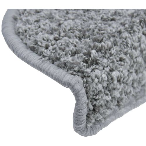  Otirači za stepenice 10 kom 65 x 21 x 4 cm sivi Slike