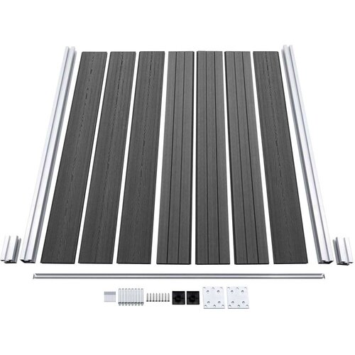  Panel za ogradu WPC 180 x 146 cm crni Slike