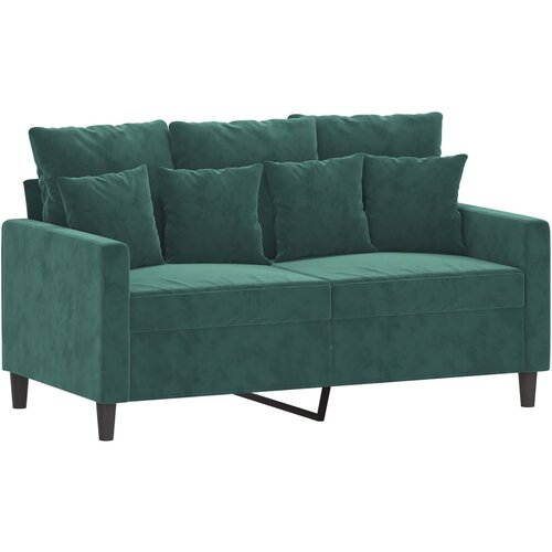 Maison Chic Dvosed kavč - Sofa - Kanape temno zelen 120 cm žamet, (21727432) Cene
