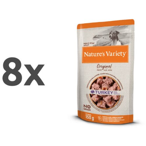 Nature’s Variety Nature's Variety Original Dog Mini Adult - puran - 150 g 8 x 150 g Cene