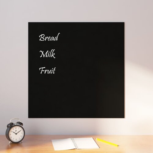 vidaXL Stenska magnetna tabla črna 60x60 cm kaljeno steklo Cene