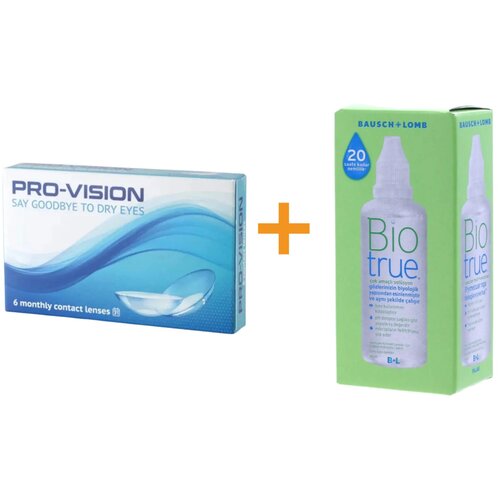 Pro-Vision (6 db), havi kontaktlencse + Biotrue (60 ml) Slike