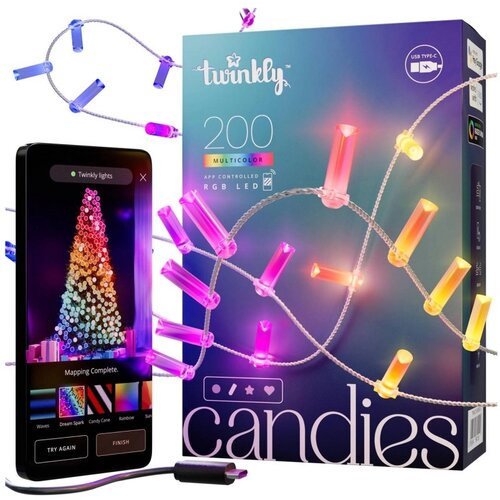 TWINKLY Candies LED Christmas tree lights TWKC200RGB-T Candle shape Cijene