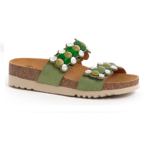 Scholl SINTRA 2 STRAPS-ZELENA PAPUCA Cene
