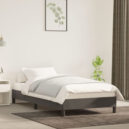 vidaXL Posteljni okvir temno siv 80x200 cm žamet Cene