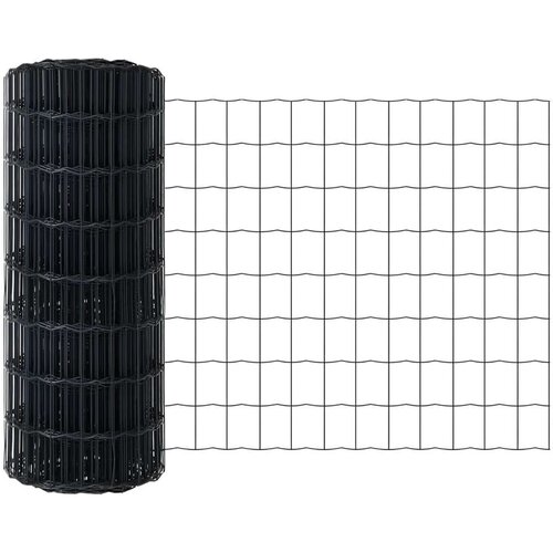 vidaXL Evropska ograja Siva 0,8x25 m Jeklo Cene