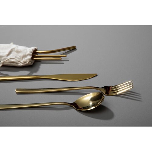 Premier Housewares Pribor 6 ks iz nerjavečega jekla v zlati barvi Mimo &amp;ndash; Slike