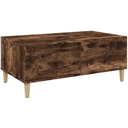 Maison Chic Klubska mizica - kavna mizica - Nizka mizica dimljeni hrast 90x50x36,5 cm inženirski les, (21754482) Cene