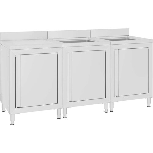  Komercijalni kuhinjski ormarić za sudoper 180x60x96 cm čelični Cijene