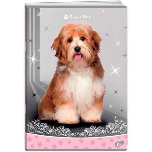Elisa Zvezek sweet pets 10/1, 52l, a4, crte E-062723-10 Slike