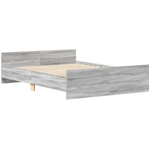  Okvir kreveta s uzglavljem i podnožjem boja hrasta 120x200 cm Slike