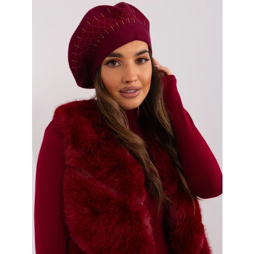 Fashion Hunters Burgundy beret for women