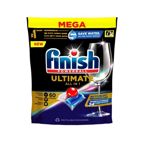 Finish Powerball Ultimate All in 1 kapsula za perilicu posuđa, Regular, 60 kom. Cene