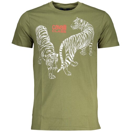 Cavalli Class GREEN MEN&#39;S SHORT SLEEVED T-SHIRT Cene