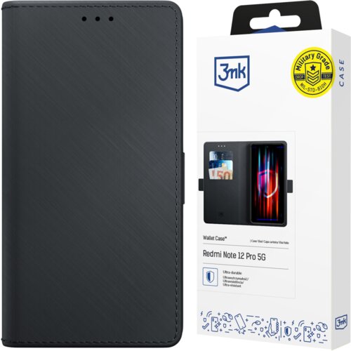 3mk ovitek denarnica za redmi note 12 pro ovitek s funkcijo stojala, (21971923) Cene