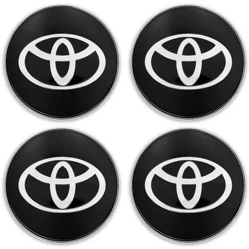Toyota Kape, kape, kape, kapice 60 mm, Glossy black, (21217356)