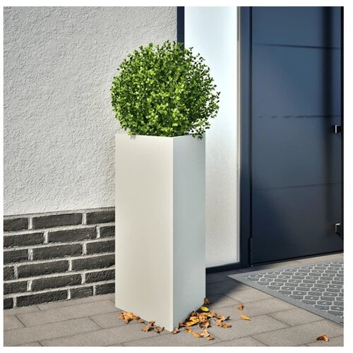vidaXL Vrtna sadilica bijela trokutasta 40x34 5x70 cm čelična Cijene