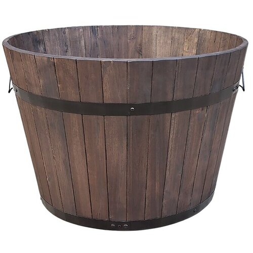  Okrugla posuda za biljke Woody (Drvo, Smeđa, Ø x V: 46 x 32 cm) Cijene