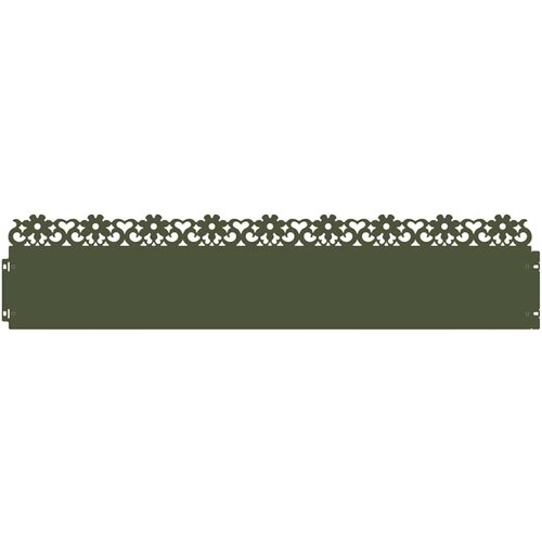 vidaXL Robniki za trato 20 pcs Oljčno zelena 103 x 0,05 x 22 cm Jeklo, (5000110942) Cene