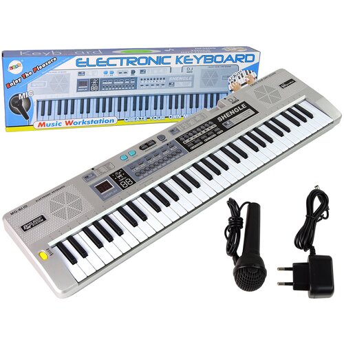 Lean_Toys Klaviatura MQ-6110 Mikrofon Orgle 61 tipk Cene