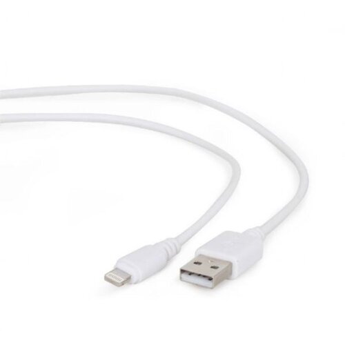 Gembird CC-USB2-AMLM-W-1M USB 2.0 A-plug to 8-pin usb Apple iphone cable 1M White Cene